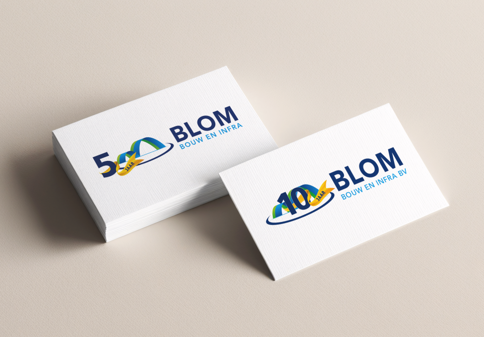 BlomBouweninfra jubileum logo