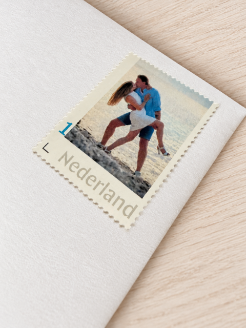 Postzegel PostNL trouwkaart gepersonaliseerd