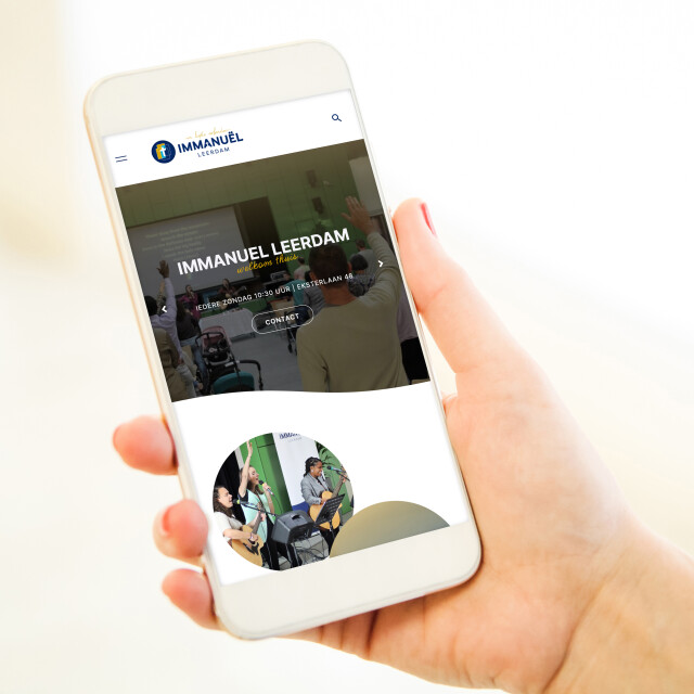 Website immanuel leerdam janineontwerpt